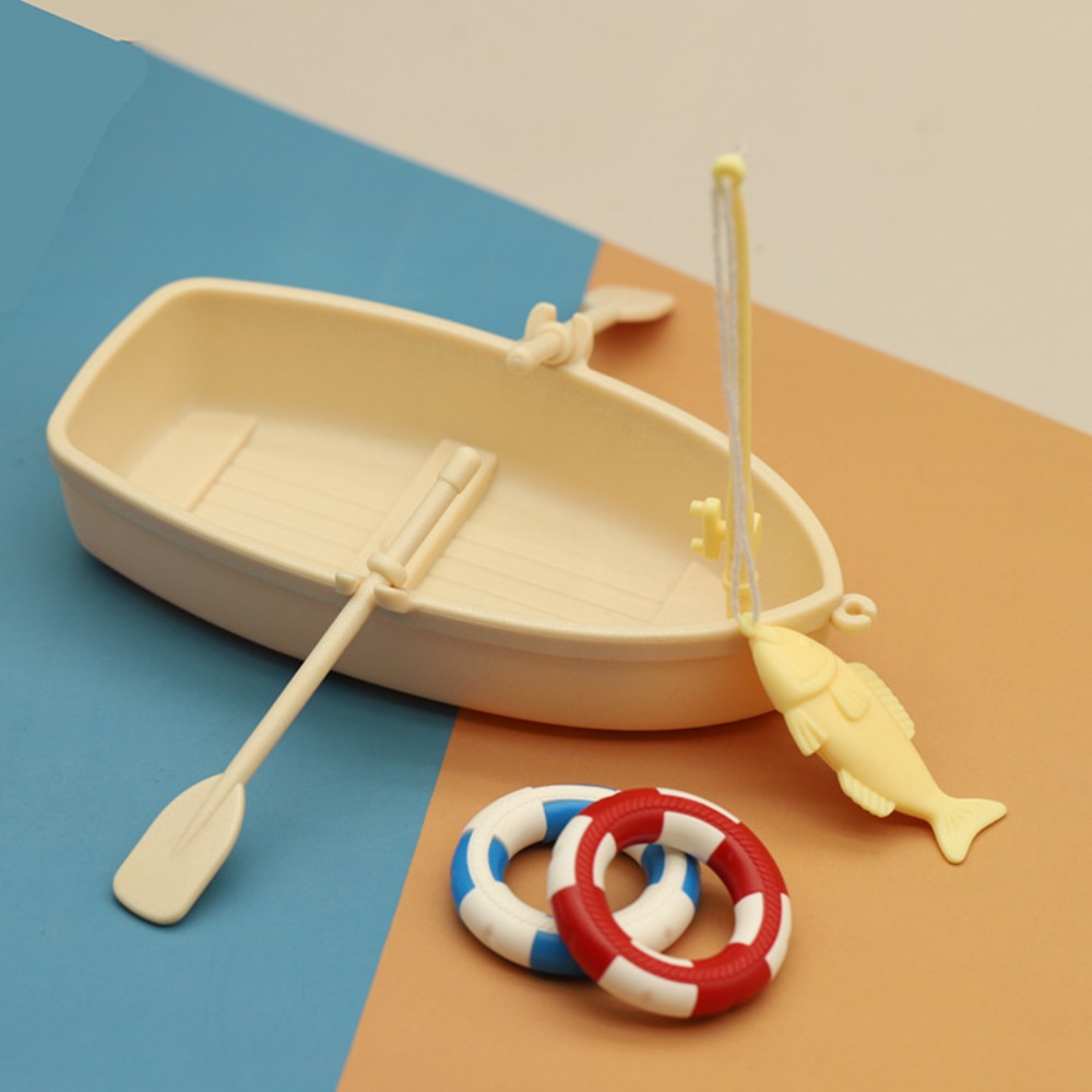 Fishing Boat Trailer - New Plastic Fishing Boat Model Miniature