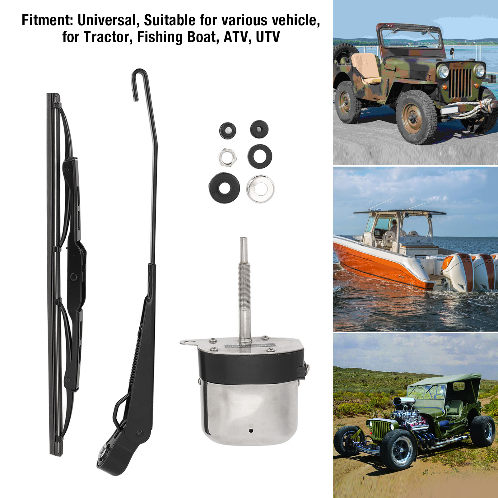 Electric Motor Windshield Wipe - Fishing Boat Trolling Motor review and price