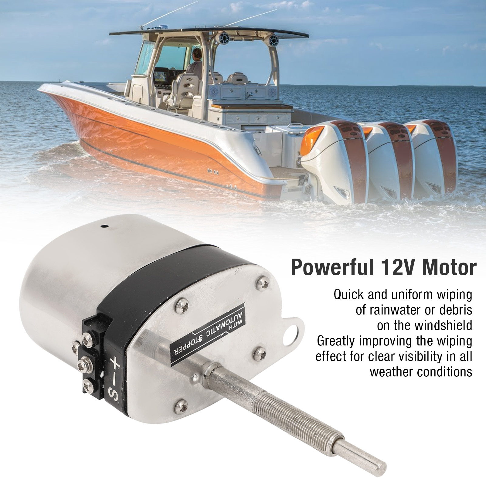 Electric Motor Windshield Wipe - Fishing Boat Trolling Motor review and price