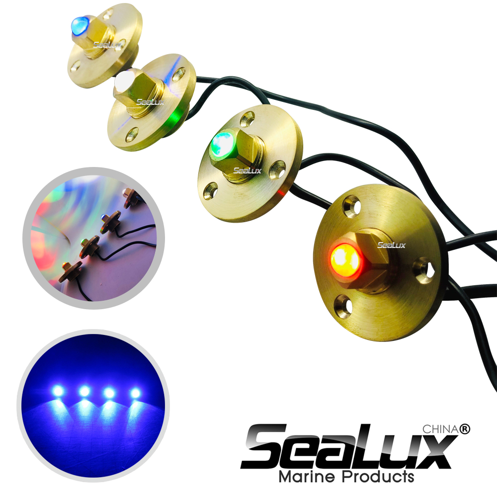 Sealux Brass drain plug LED li - Fishing Boat Navigation Light review and price