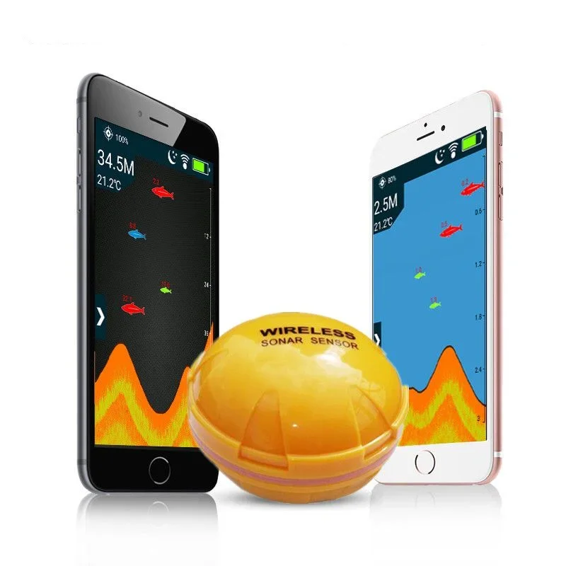 Portable Wireless blue and too - Fishing Boat Depth Finder review and price