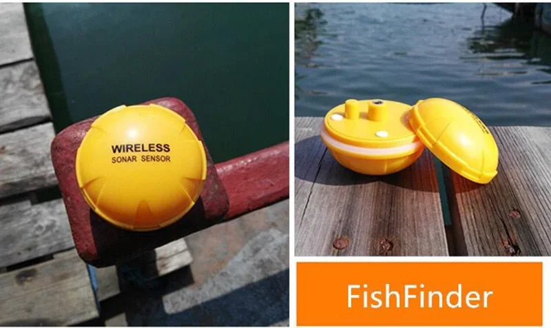 Portable Wireless blue and too - Fishing Boat Depth Finder review and price