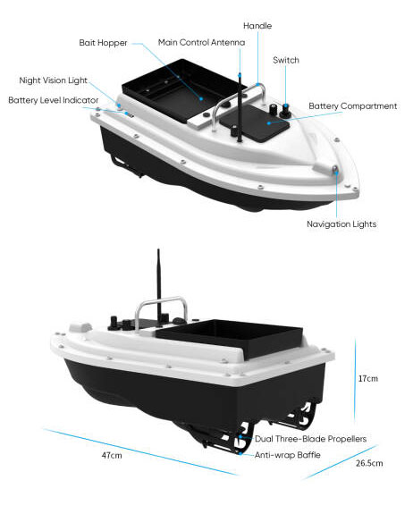 New 12V High Speed Carp Fishin - Fishing Boat Gps review and price