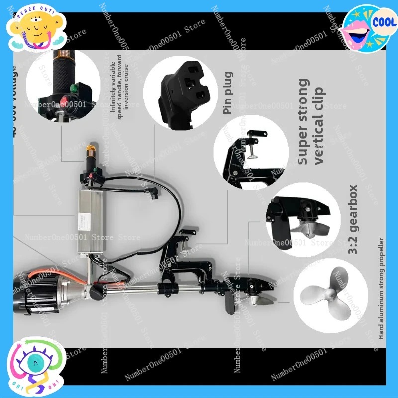 12V 24V 48V 60V 72V Brushless  - Fishing Boat Trolling Motor review and price