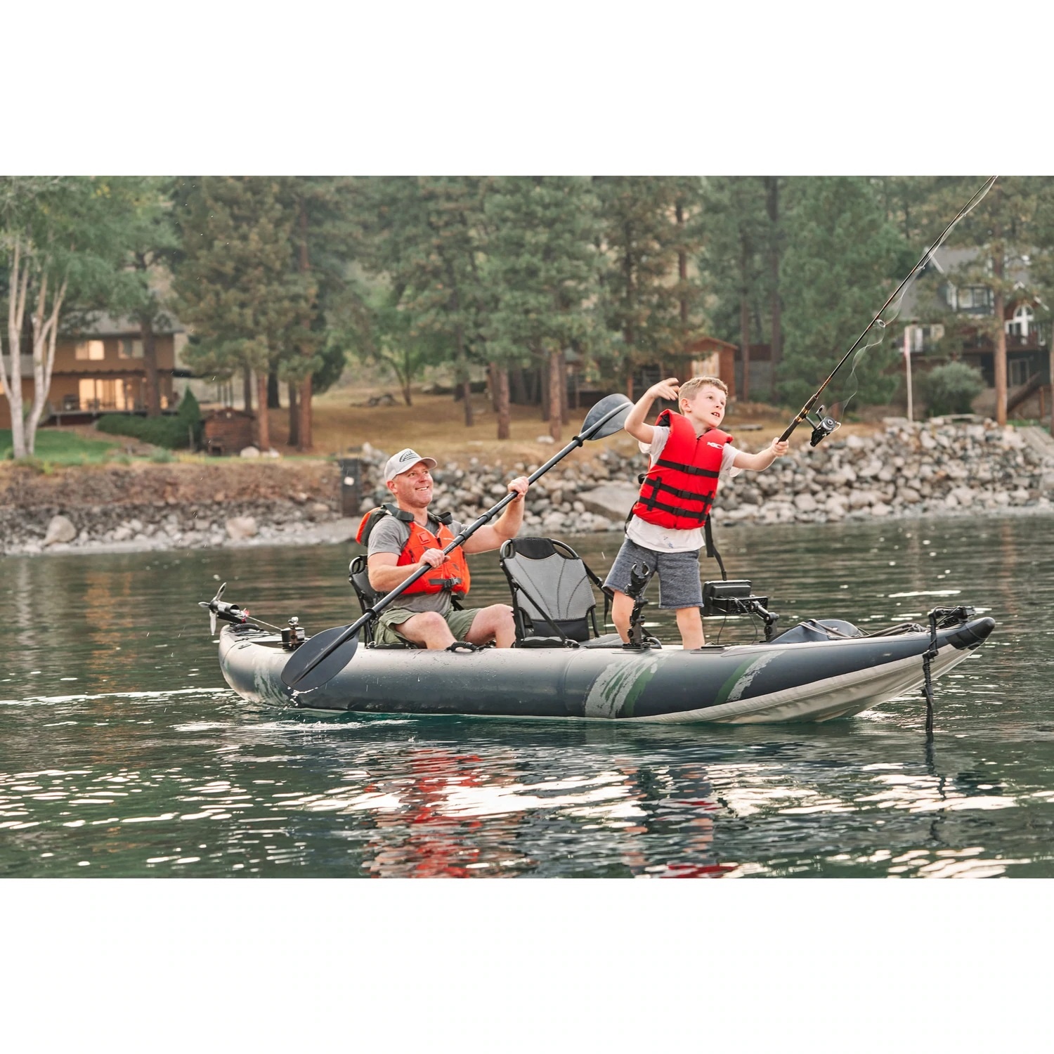 Airo Inflatable Fishing Kayak  - Fishing Boat Seat review and price