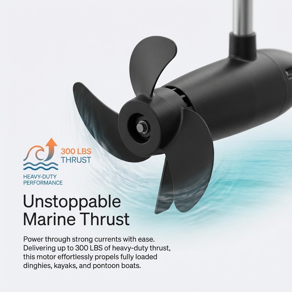 240LBS 300LBS High Thrust Brus - Fishing Boat Trolling Motor review and price