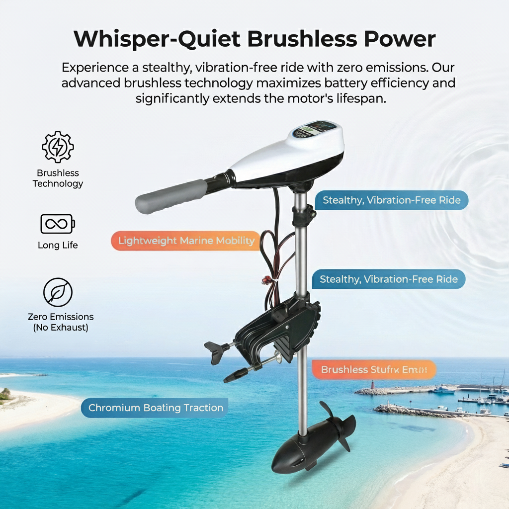 240LBS 300LBS High Thrust Brus - Fishing Boat Trolling Motor review and price