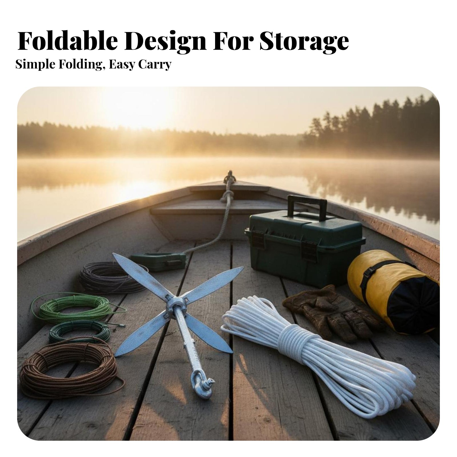 Lotus Anchor Foldable Carbon S - Fishing Boat Anchor review and price