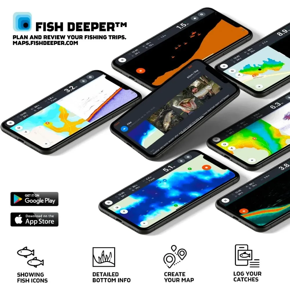 A  Chirp 2 Sonar Fish Finder - - Fishing Boat Depth Finder review and price