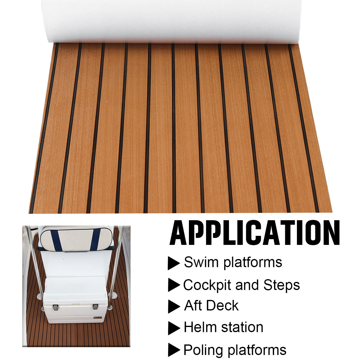 2400X600x6mm Self-Adhesive EVA - Fishing Boat Paddle review and price