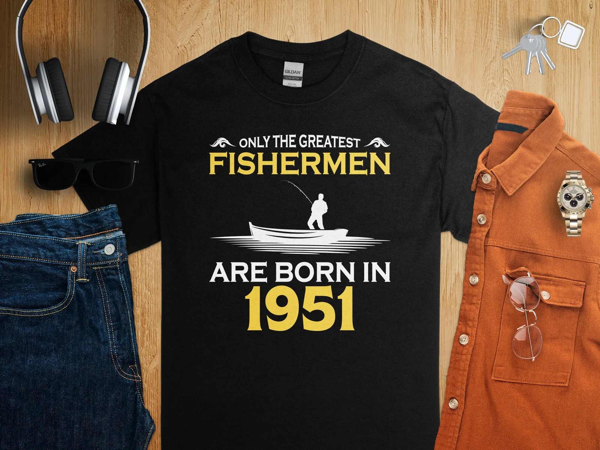 Vintage 1951 Birthday T Shirt  - Fishing Boat Trailer review and price