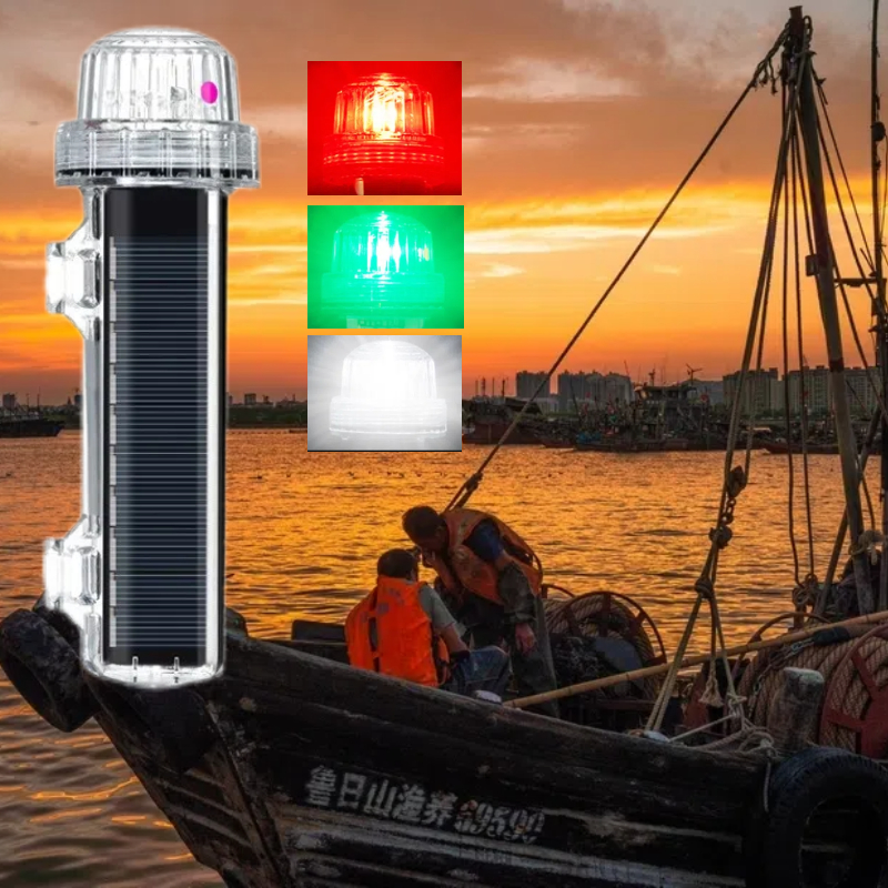 [No flash] Solar boat signal l - Fishing Boat Navigation Light review and price