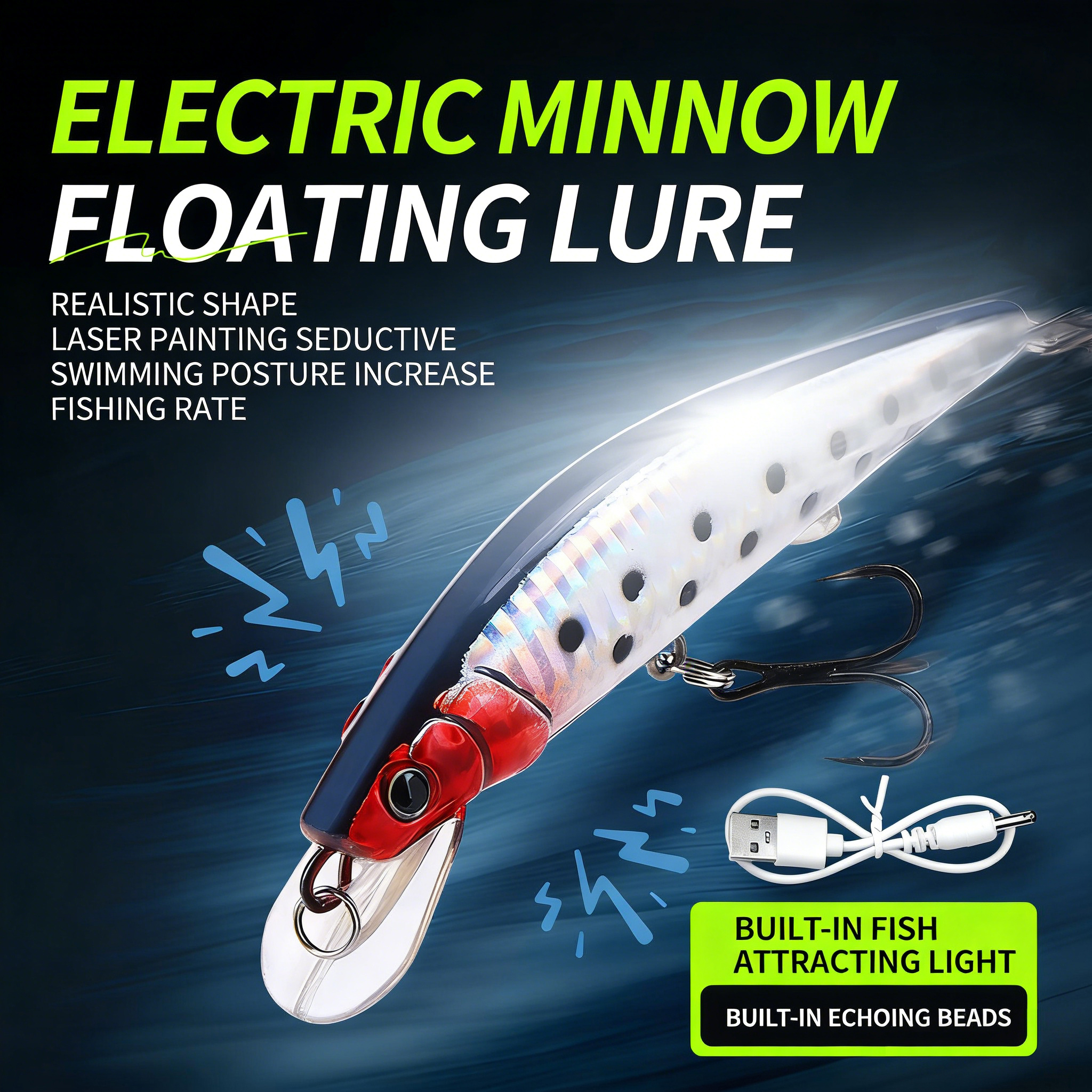 Simulated Fishing Lures Bait E - Fishing Boat Navigation Light review and price