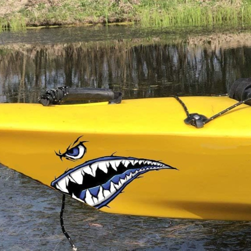 2PCS Shark Teeth Mouth Boat St - Fishing Boat Inflatable review and price