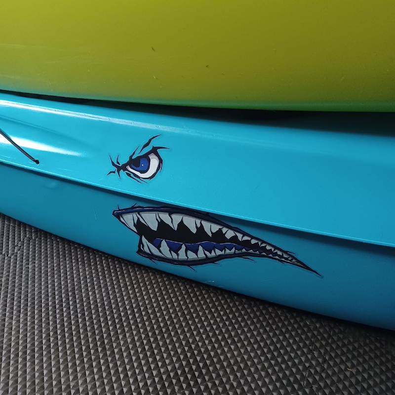 2PCS Shark Teeth Mouth Boat St - Fishing Boat Inflatable review and price
