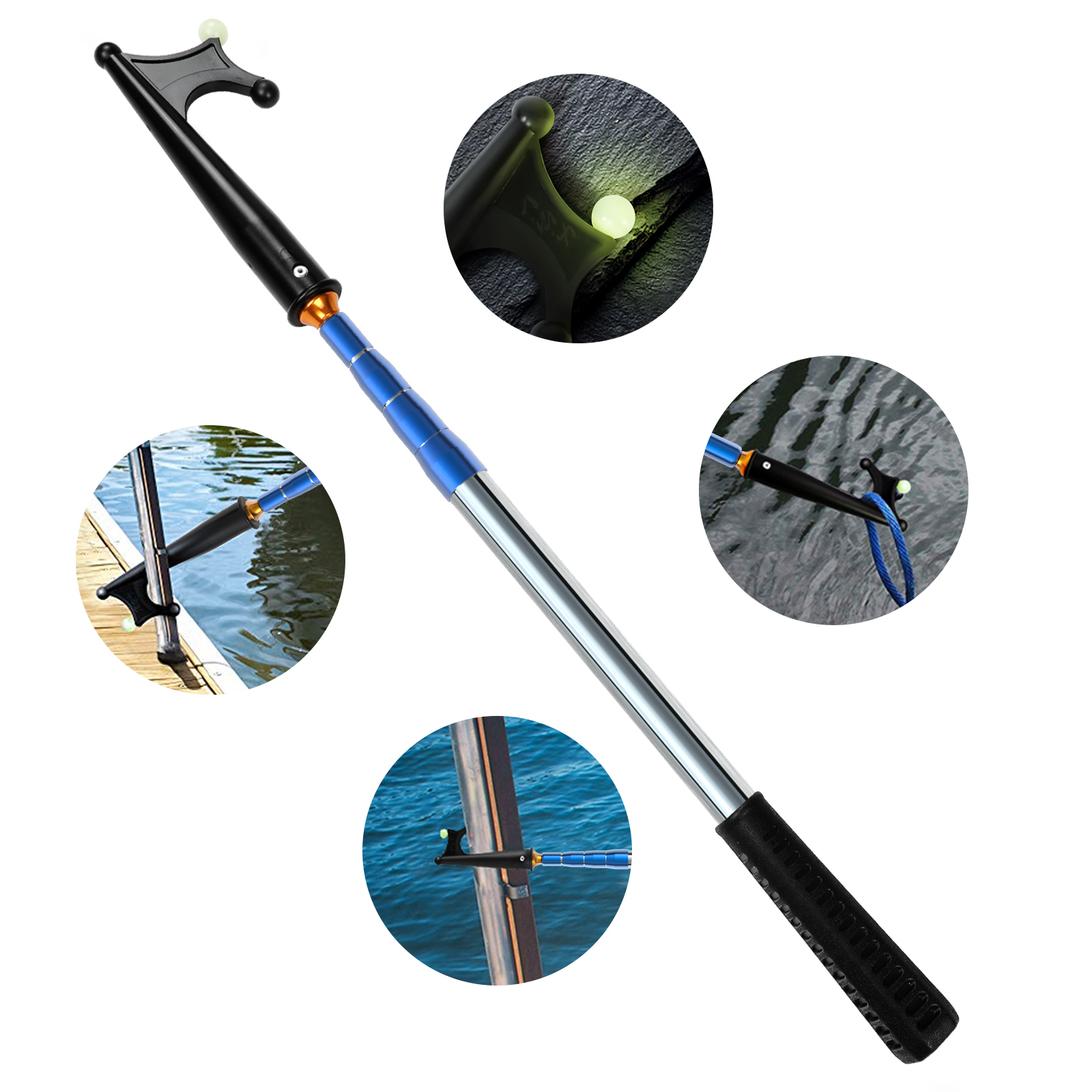 SANLIKE Telescoping Boat Hooks - Fishing Boat Oar review and price