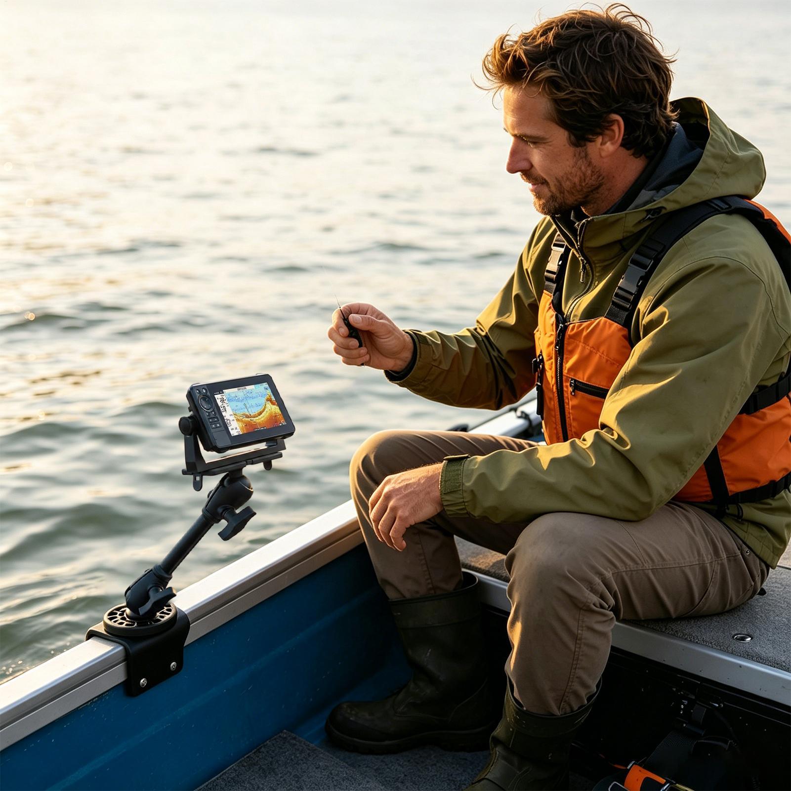Fish Finder Transducer Mount 3 - Fishing Boat Depth Finder review and price