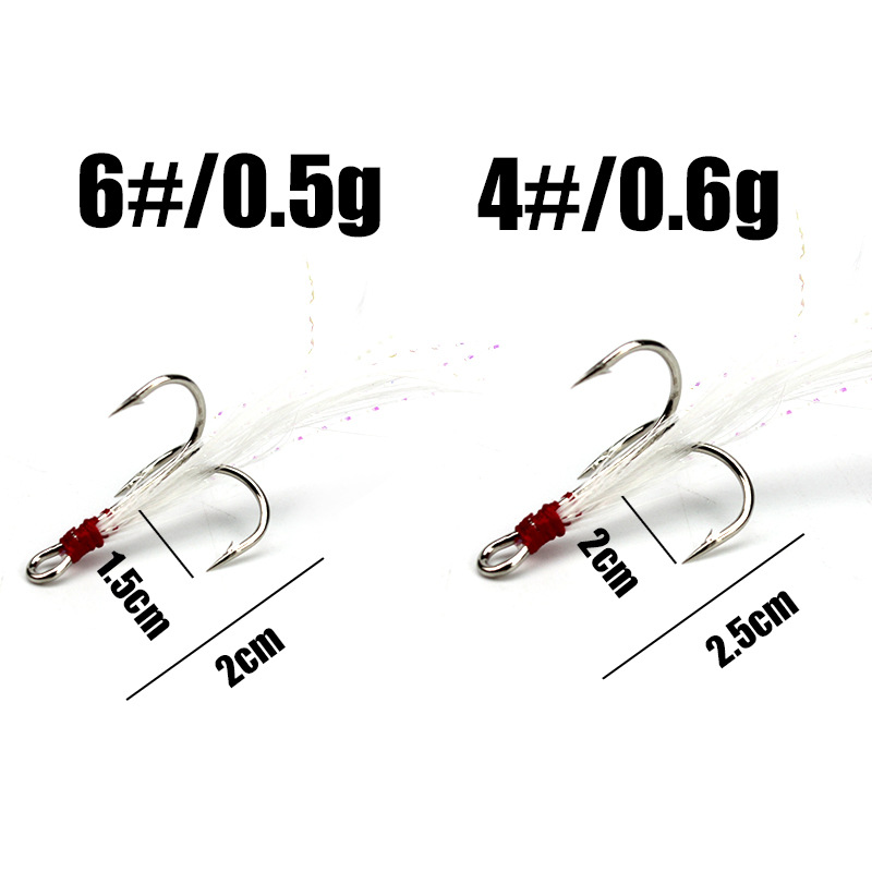 5pcs 4#6#Tied hair three ancho - Fishing Boat Anchor review and price