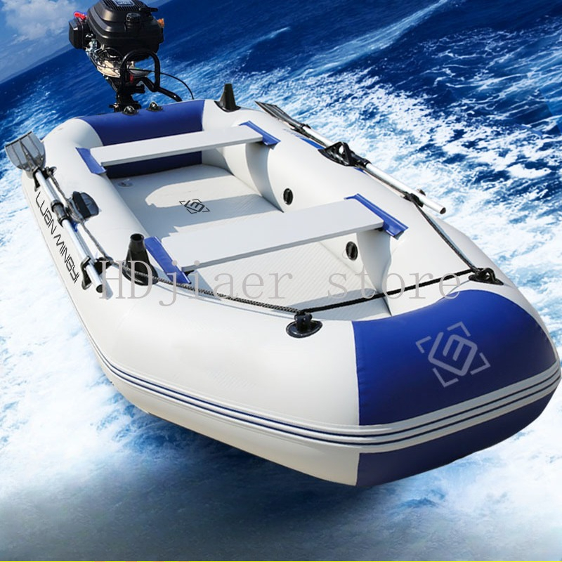 Inflatable Boat with Hard Bott - Fishing Boat Paddle review and price
