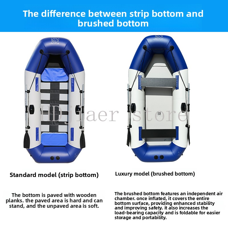 Inflatable Boat with Hard Bott - Fishing Boat Paddle review and price
