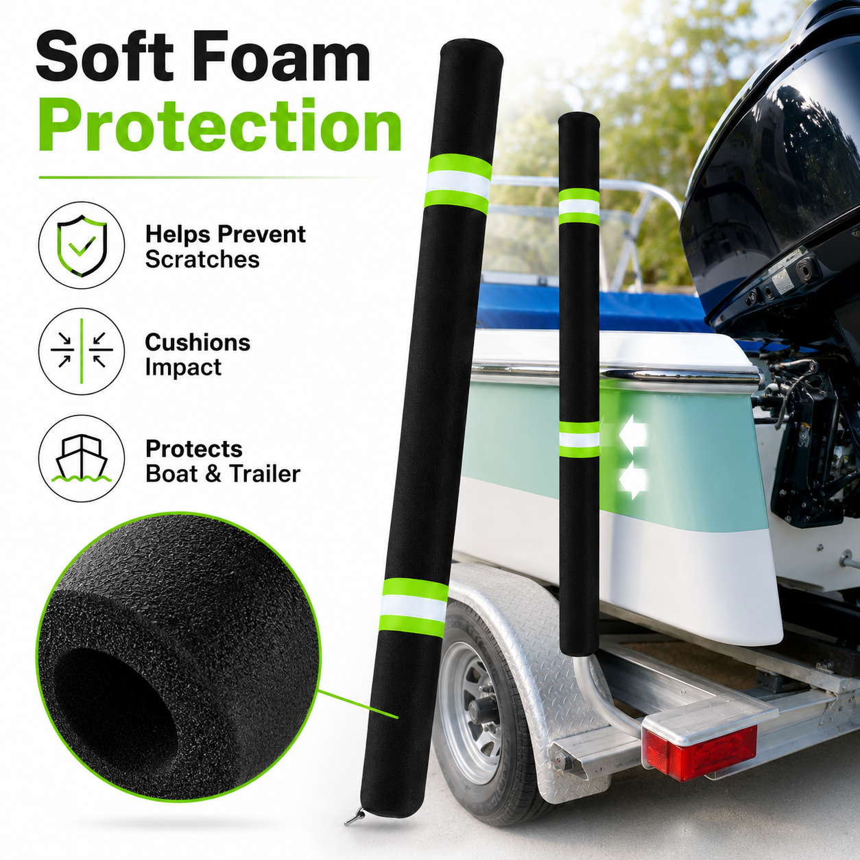 2Pcs Boat Trailer Guide Pole C - Fishing Boat Cover review and price